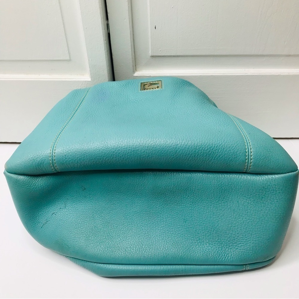 Price is firm DOONEY & BOURKE Turquoise Mini Pocket Sac Shoulder Handbag - Picture 6 of 9
